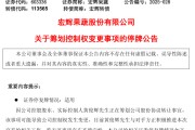 齐河明日停牌！又一A股，筹划控制权变更